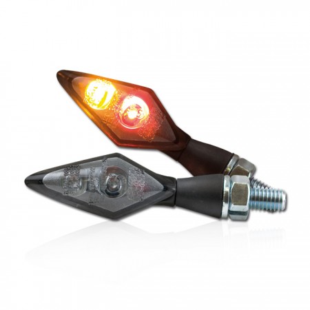 LED-Blinker Shadow light getönt M8 Universal Motorrad E-geprüft 