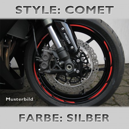 Felgenrandaufkleber "Comet Style"