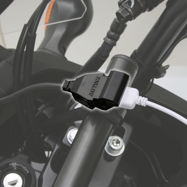 DAYTONA USB-Steckdose SLIM für Motorradlenker 2x USB Anschluss, 54,95 €