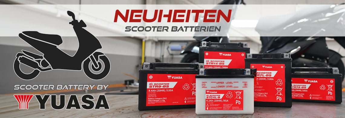 Yuasa Scooter Batterien