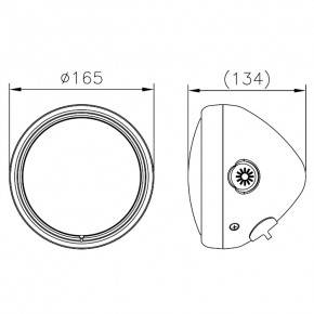 LED-Scheinwerfer "Pearl" 5-3/4"