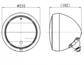 Scheinwerfer "HD-Style" 7"