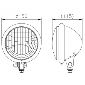Scheinwerfer "Bates-Style" 5-3/4"