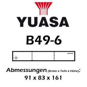 Batterie YUASA B49-6