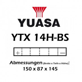 Batterie YUASA YTX14H-BS