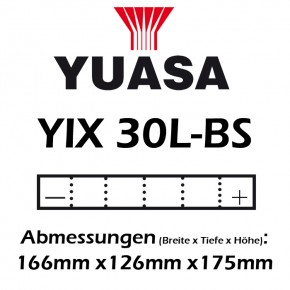 Batterie YUASA YIX30L-BS