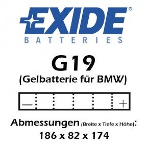 Batterie EXIDE GEL