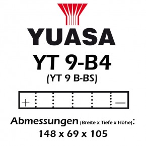 Batterie YUASA YT9B-BS