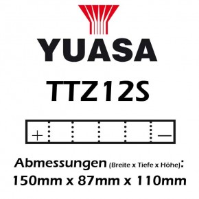 Batterie YUASA TTZ12S