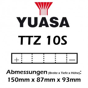 Batterie YUASA TTZ10S