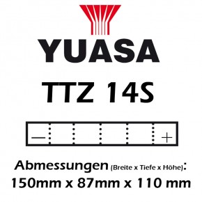 Batterie YUASA TTZ14S