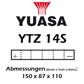 Batterie YUASA YTZ14S