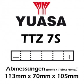 Batterie YUASA TTZ7S