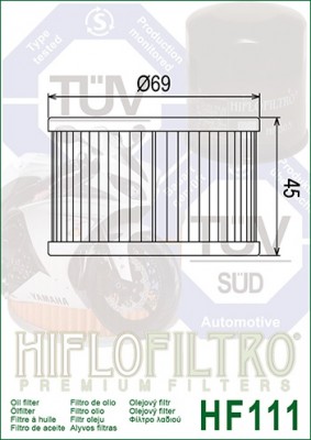 Hiflo Ölfilter HF111
