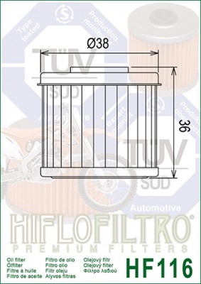 Hiflo Ölfilter HF116