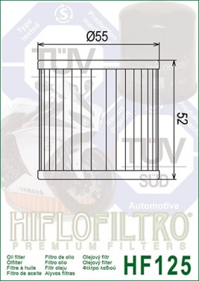 Hiflo Ölfilter HF125