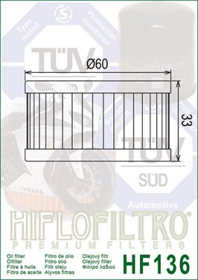 Hiflo Ölfilter HF136