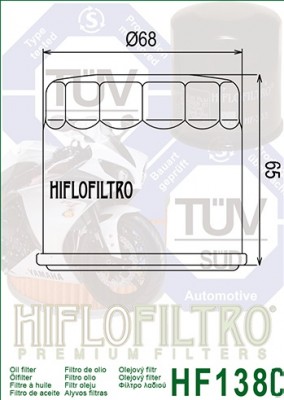 Hiflo Ölfilter HF138C Chrom
