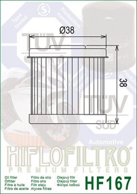 Hiflo Ölfilter HF167