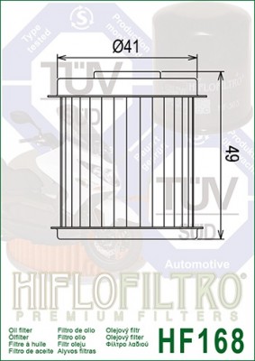 Hiflo Ölfilter HF168