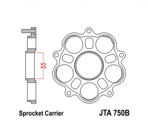 Kettenradträger Ducati