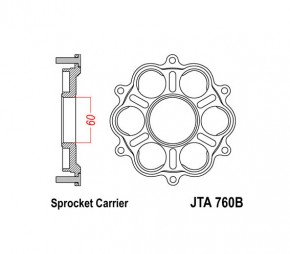 Kettenradträger Ducati